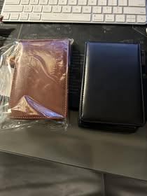 LUMEN Trilogy V2 - 2 Pack Leather Business Notebook Cover (Black + Brown)